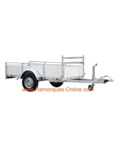 REMORQUE 1350 KG 251X130 BSX1350 L 2,51 m ridelles alu... 2