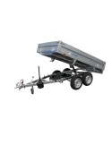 REMORQUE BENNE 0T500 - 0T750 256 X 146 sans freins 2 essieux