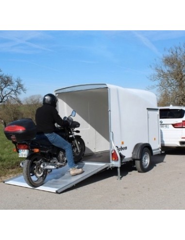 Cargo debon bleu avec hayon arrière