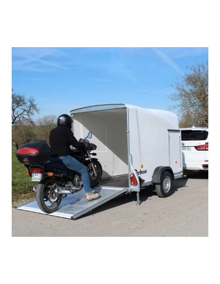 Cargo debon bleu avec hayon arrière