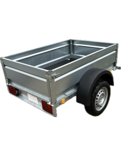 remorque lider éco 150 avec le panneau arrière ouvert 2