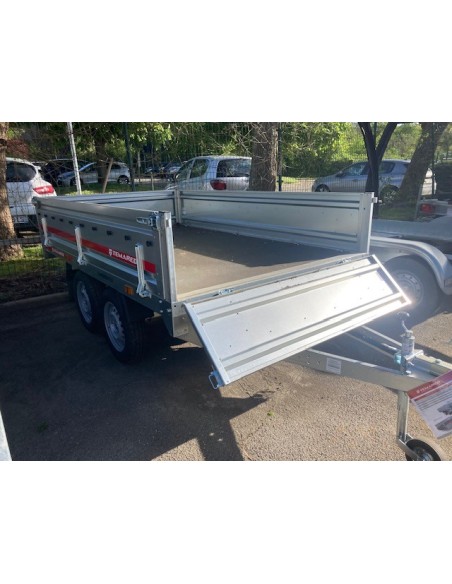 REMORQUE 750 Kg 260 X150 2 essieux roues dessous non freiné TEMA