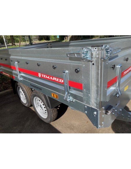 REMORQUE 750 Kg 260 X150 2 essieux roues dessous non freiné TEMA