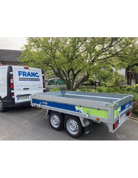 REMORQUE 500 -750 KG PTC 253X147 LIDER TOLEDE ROUES DESSOUS