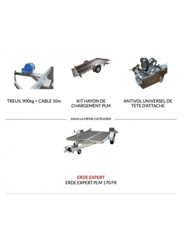 PLATEAU 1300 KG 300X170 avec frein  PML170F...