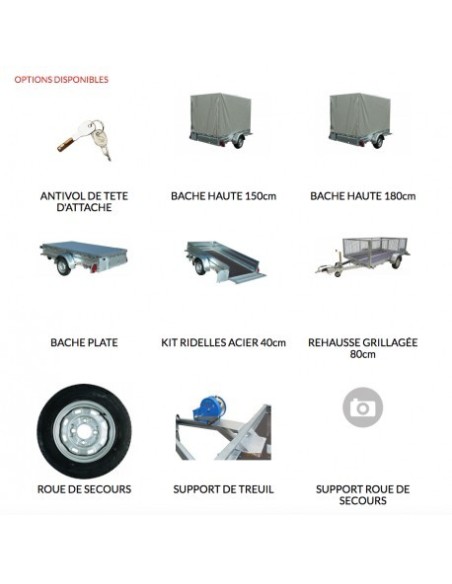 PLATEAU 1300 KG 300X170 avec frein  PML170F ERDÉ EXPERT