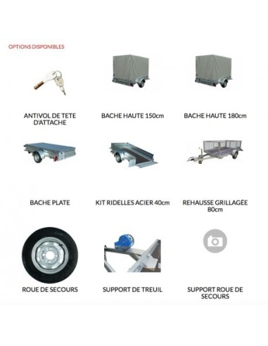 PLATEAU 1000 KG -250X150 PLATEAU avec FREIN...