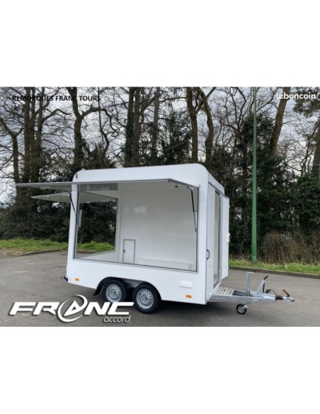 REMORQUE MAGASIN 1500 KG 300X200H230 - 2 ESSIEUX BW