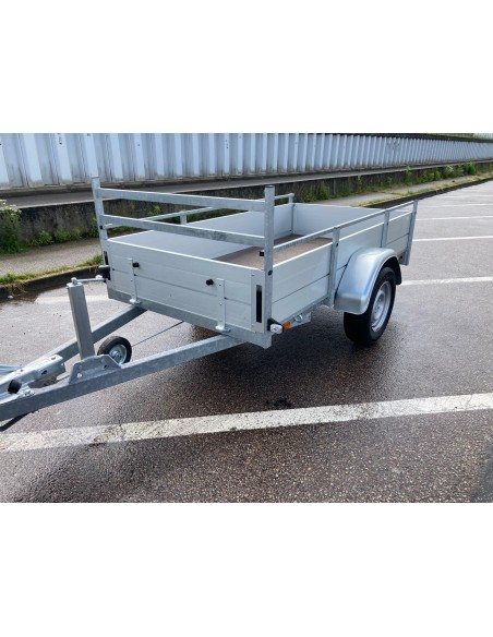 REMORQUE 1350 KG 251X130 BSX1350 L 2,51 m ridelles alu ANSSEMS