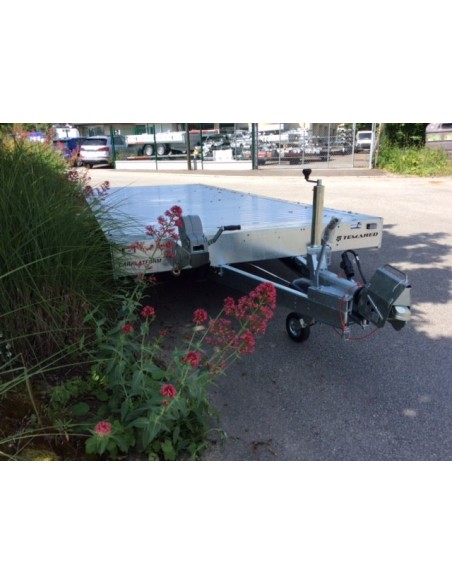 PLATEAU 2700 KG 506 X 216 REMORQUE TRANSPORTEUR CARPLATFOR 5121 ALU 2T700