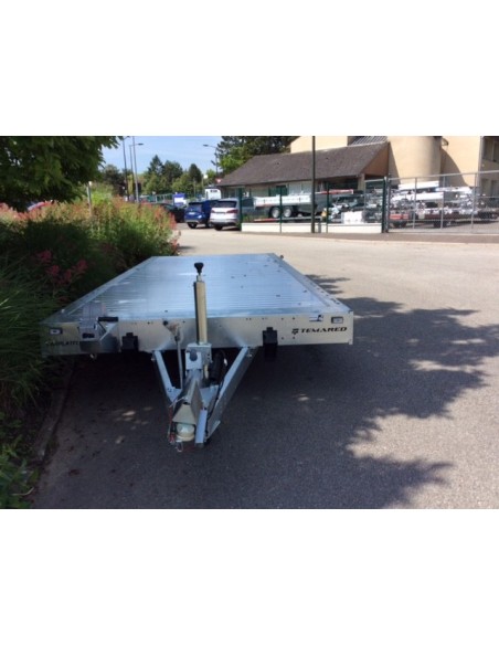 PLATEAU 2700 KG 506 X 216 REMORQUE TRANSPORTEUR CARPLATFOR 5121 ALU 2T700