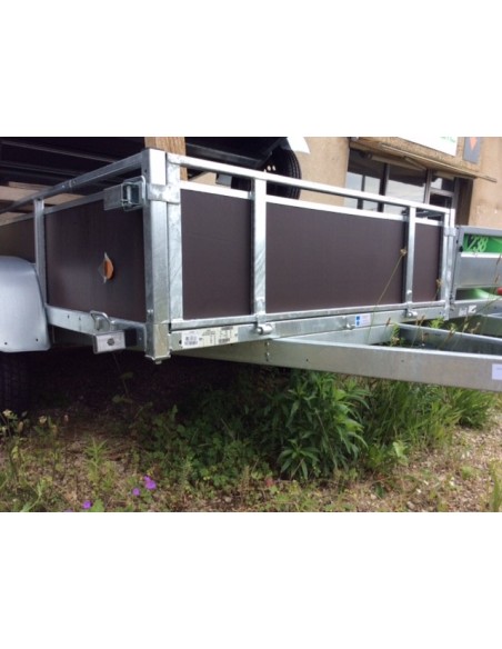 REMORQUE 500-750 KG PTC 251x133 LIDER BOIS 2 ESSIEUX
