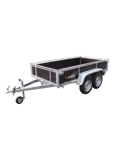 REMORQUE 500-750 KG PTC 251x133 LIDER BOIS 2 ESSIEUX