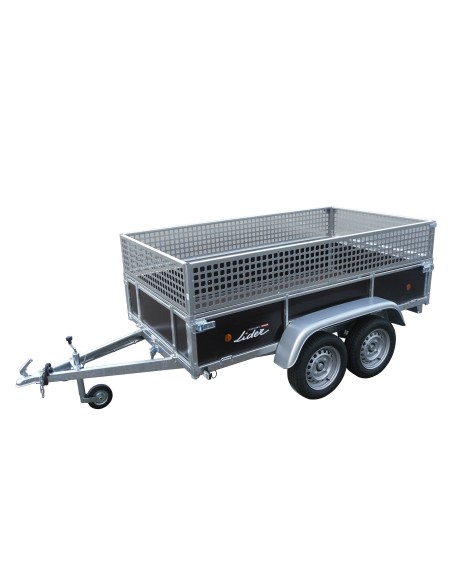 REMORQUE 500-750 KG PTC 251x133 LIDER BOIS 2 ESSIEUX