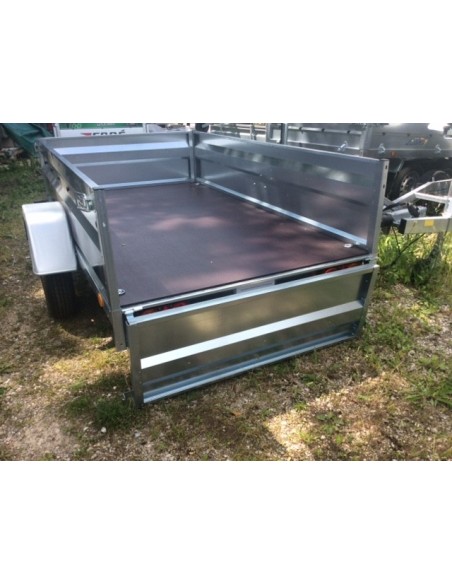 REMORQUE 500-750 Kg PTC 233x132 tôle gava REM 233 1 essieu lider SANS OPTION