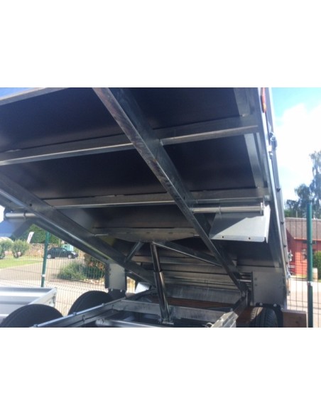 REMORQUE BENNE 0750 KG 253 X 147 LIDER HYDRAULIQUE AVEC FLEXI POMPE