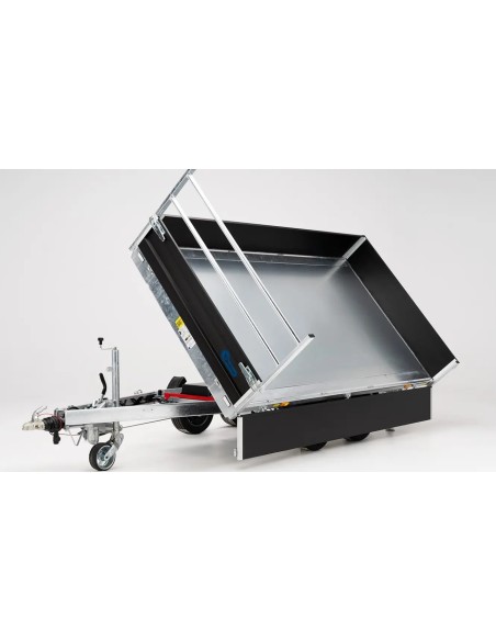 REMORQUE BENNE 3500 KG 330 X 186 TRIBENNE POMPE ELECTRIQUE DEBON BLACK EDITION
