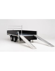 REMORQUE BENNE 3500 KG 330 X 186 TRIBENNE POMPE... 2