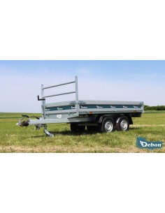 REMORQUE BENNE 1100 - 2000 KG 306 X 155 BENNE POMPE... 2