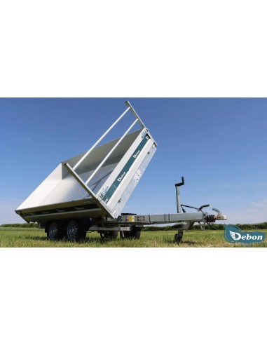 REMORQUE BENNE 2600 GK 300 X 180 TRIBENNE DEBON...