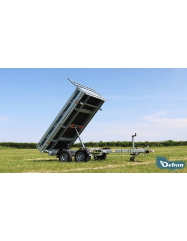 REMORQUE BENNE 2600 GK 300 X 180 TRIBENNE DEBON...