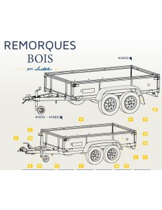 REMORQUE LIDER 43450 41470 41480 SAV carrosserie