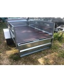 REMORQUE 750 Kg PTC 233x132  avec frein REM 233 RIDELLE 46 cm