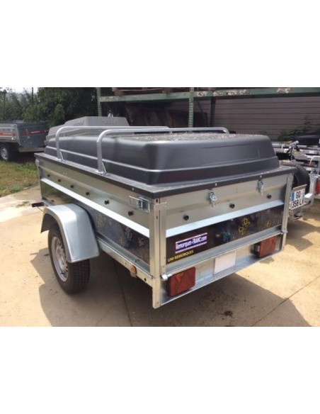 PROMOTION REMORQUES CAPOT AVEC BARRES POUR VELOS