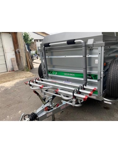 Porte-vélos sur timon de remorque