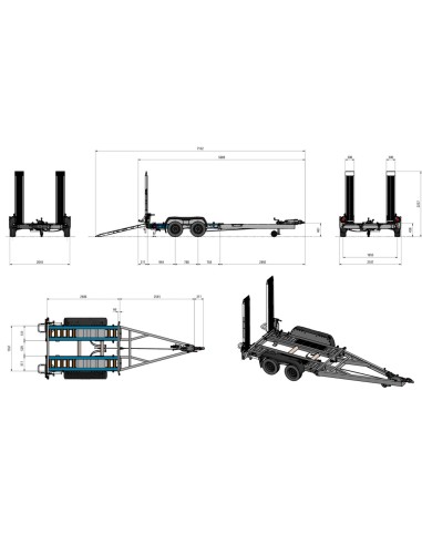 REMORQUES PORTE ENGINS DEFINITIVE CLM
