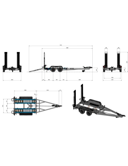 REMORQUES PORTE ENGINS DEFINITIVE CLM