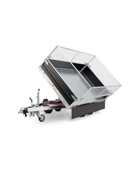 REMORQUE BENNE 3500 KG 330 X 186 TRIBENNE POMPE ELECTRIQUE DEBON BLACK EDITION