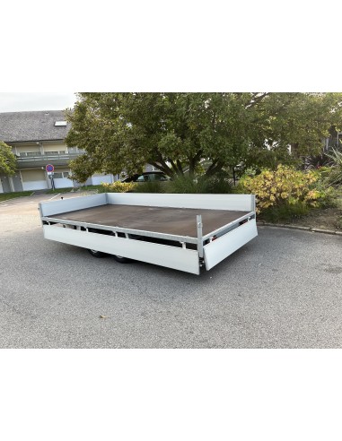 REMORQUE 2000 Kg  305X153 ridelles alu ANSSEMS PSX