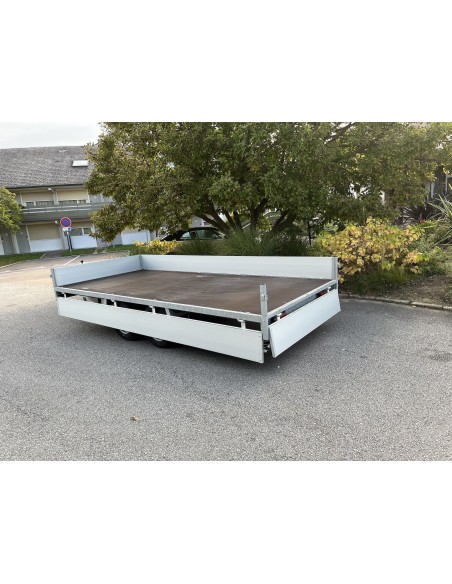 REMORQUE 2000 Kg  305X153 ridelles alu ANSSEMS PSX