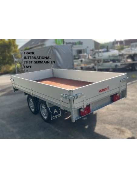 REMORQUE 2000 Kg  305X153 ridelles alu ANSSEMS PSX