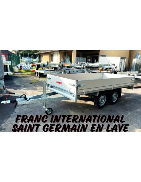 REMORQUE 2000 Kg  305X153 ridelles alu ANSSEMS PSX