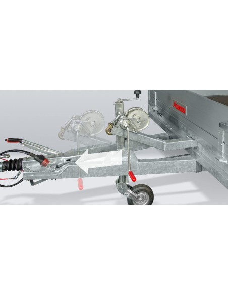 REMORQUES ASX avec rampes et treuil