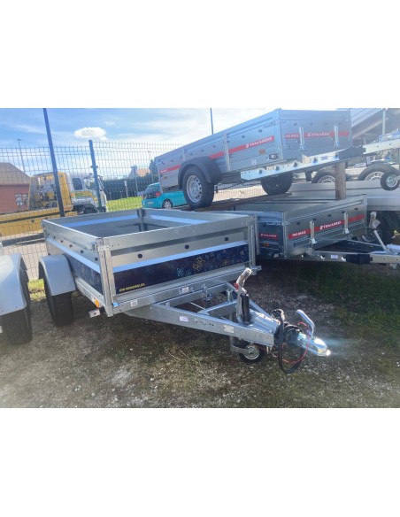 REMORQUE 750 Kg PTC 233x132  avec frein REM 233 RIDELLE 46 cm