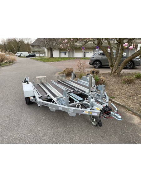 REMORQUE PORTE 2 MOTOS 1300 KG SPECIAL GROS CYLINDRE