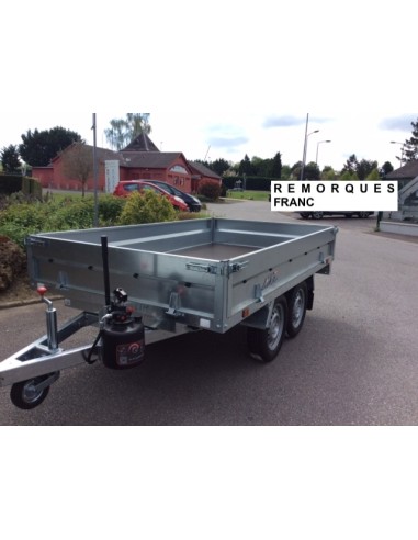 REMORQUE BENNE 750 Kg 256 X 146 sans freins 2...