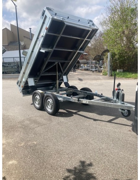 REMORQUE BENNE 750 Kg 256 X 146 sans freins 2 essieux