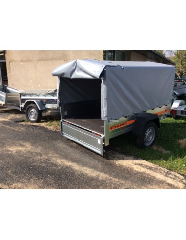 remorque éco 2012 avec bache fourgon ouverture arrière