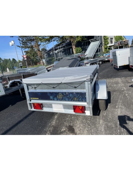 REMORQUE 500-750 Kg 170x122 UNI-REM RIDELLES 46 cm REM170