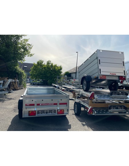 remorque 500 - 750 kg 2 mètres 60 x 1 mètre 20