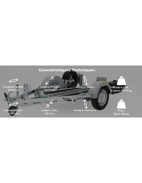 PORTE-MOTO 500 à 600 KG nouveau modèle en cours photos non contractuelles