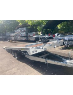 remorque pvpro2700 basculé vue de devant