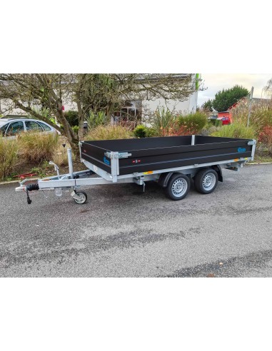 REMORQUE BENNE 3500 KG 330 X 186 TRIBENNE POMPE...