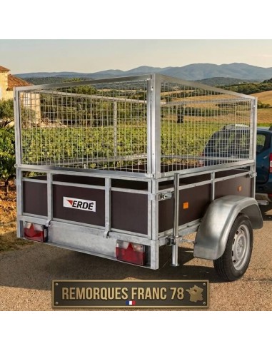 REMORQUE BOIS ERDE EXPERT LC251 PTAC 500/650/750