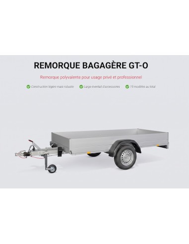 REMORQUE 1200 KG 301 X 126 ANSSEMS GTB1200