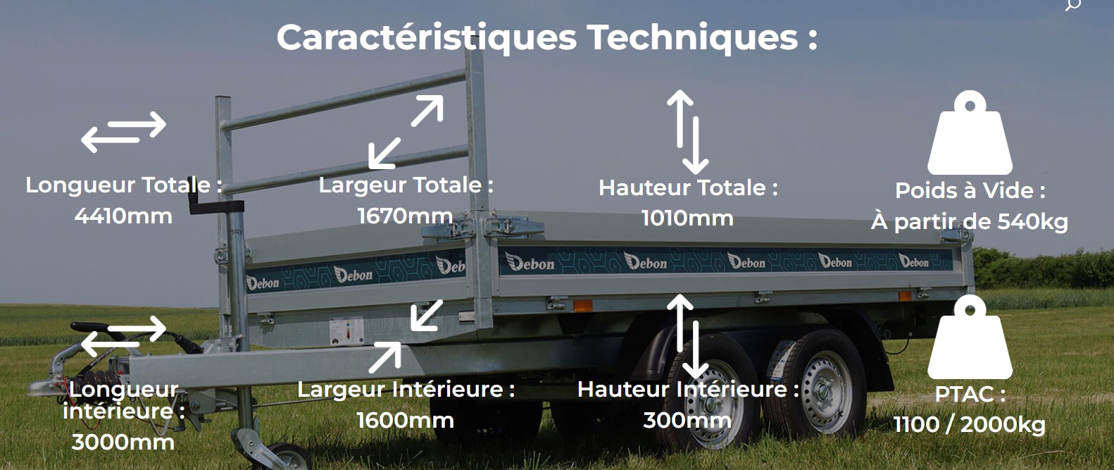 document technique benne debon 2000 kg